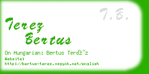 terez bertus business card